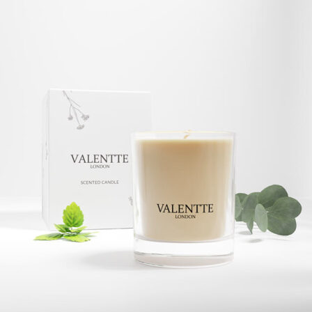 Patchouli & Eucalyptus candle scent image with box