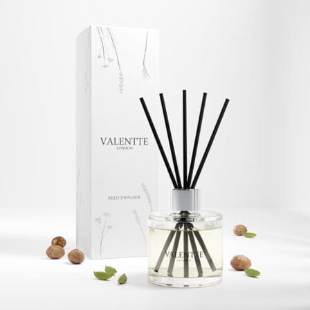 Cardamom & Nutmeg reed diffuser scent image with box